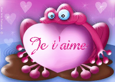 je t'aime grenouille